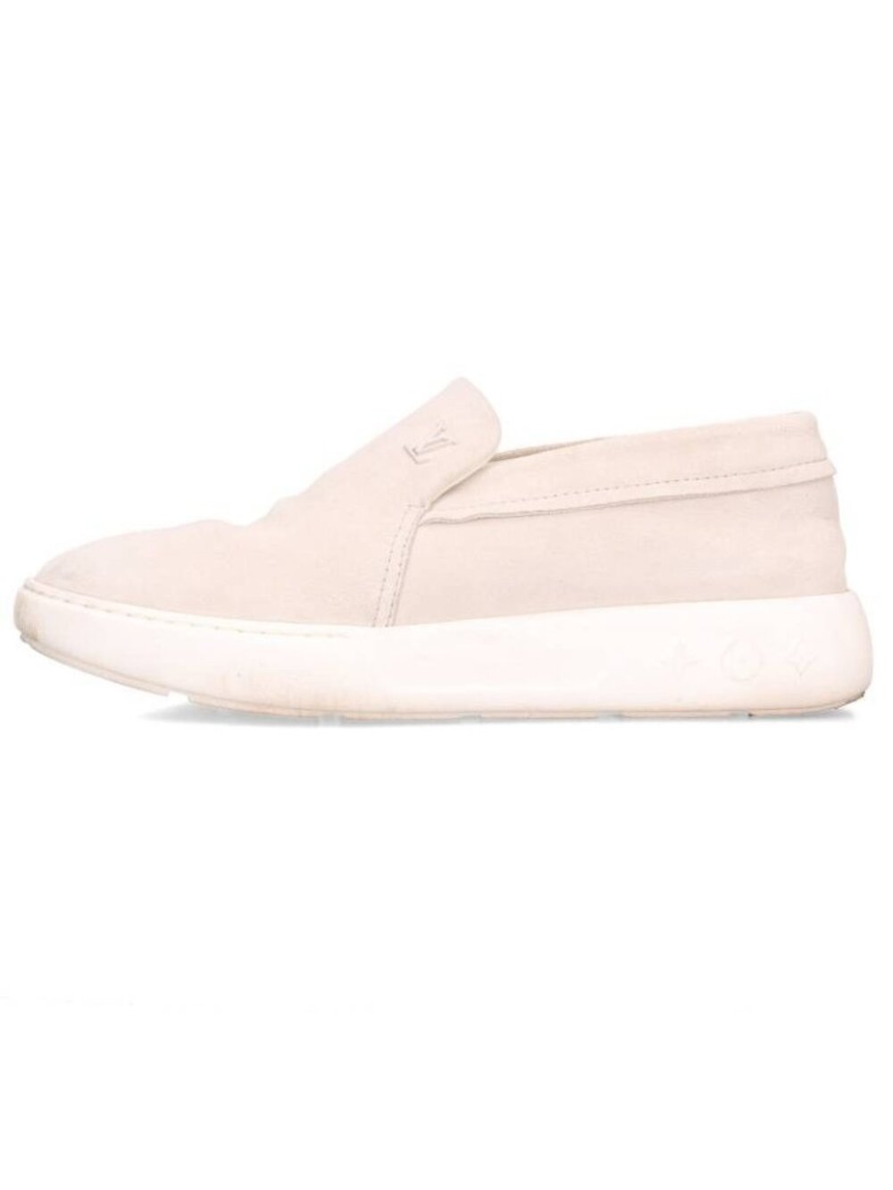 Louis Vuitton Pacific Line LV Logo Suede Slip On Sneakers